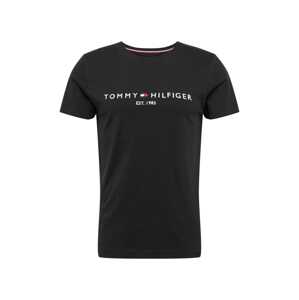 TOMMY HILFIGER Tričko  námornícka modrá / čierna / biela