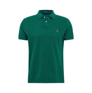 Polo Ralph Lauren Tričko  tmavozelená / fialová