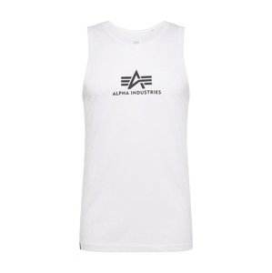 ALPHA INDUSTRIES Tričko  čierna / biela