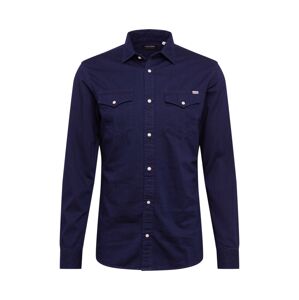 JACK & JONES Košeľa 'Sheridan'  opálová / tmavomodrá