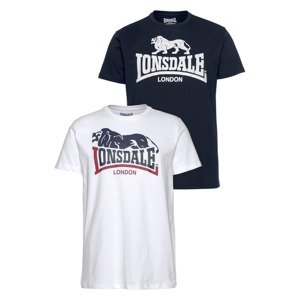 LONSDALE Tričko 'Loscoe'  námornícka modrá / červená / biela