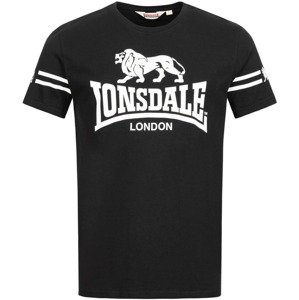 LONSDALE Tričko  čierna / biela