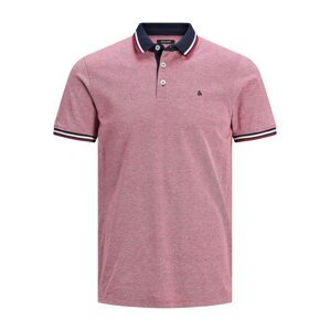 JACK & JONES Tričko 'Paulos'  námornícka modrá / eozín / červená / biela