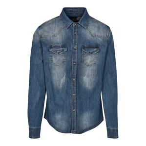 Brandit Košeľa 'Riley'  modrá denim