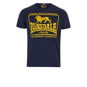 LONSDALE Tričko  tmavomodrá / žltá
