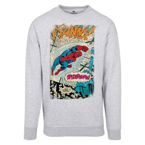 Mister Tee Mikina 'Spiderman Ftanng'  sivá / zmiešané farby
