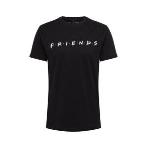 Mister Tee Tričko 'Friends'  čierna / biela