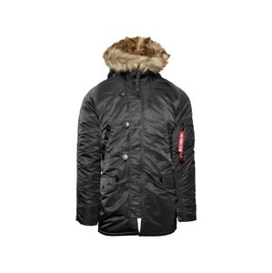 ALPHA INDUSTRIES Zimná parka 'N3B VF 59'  čadičová / oranžová