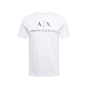ARMANI EXCHANGE Tričko '8NZTCJ'  čierna / biela