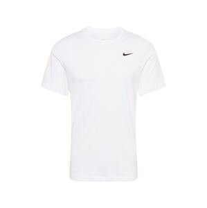 NIKE Funkčné tričko  čierna / biela