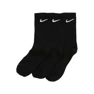NIKE Športové ponožky  čierna / biela