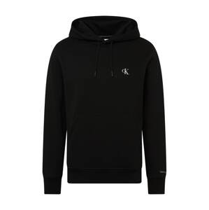 Calvin Klein Jeans Mikina  čierna / biela