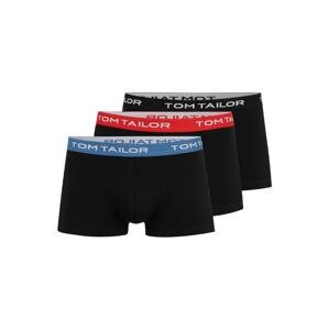 TOM TAILOR Boxerky  svetlomodrá / červená / čierna