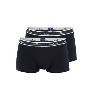 TOM TAILOR Boxerky  tmavomodrá / biela