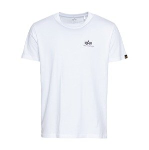 ALPHA INDUSTRIES Tričko  čierna / biela