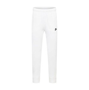 Nike Sportswear Nohavice 'Club Fleece'  čierna / biela