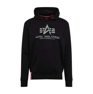 ALPHA INDUSTRIES Sveter  čierna / biela