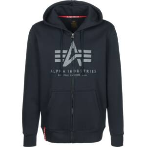 ALPHA INDUSTRIES Tepláková bunda  námornícka modrá / sivá / červená / biela