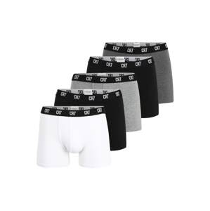 CR7 - Cristiano Ronaldo Boxerky  tmavosivá / sivá melírovaná / čierna / biela