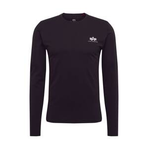 ALPHA INDUSTRIES Tričko  čierna / biela