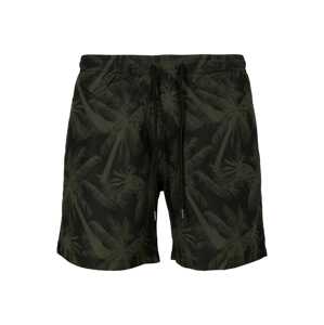 Urban Classics Plavecké šortky  kaki / jedľová