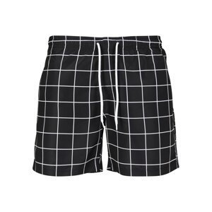 Urban Classics Plavecké šortky  čierna / biela