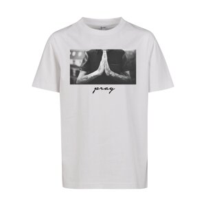 Mister Tee Tričko 'Pray'  sivá / tmavosivá / čierna / šedobiela