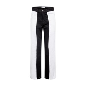 NU-IN Džínsy  čierny denim / biely denim