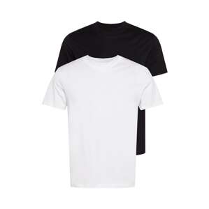 JACK & JONES Tričko 'JPRBLA'  čierna / biela