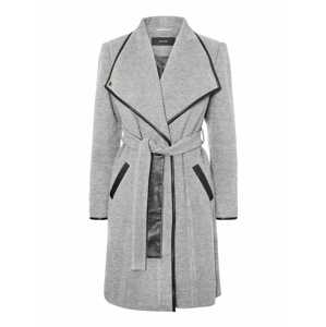 VERO MODA Prechodný kabát  sivá / čierna