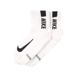 NIKE Športové ponožky 'Multiplier'  čierna / biela