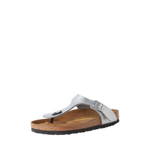 BIRKENSTOCK Žabky 'Gizeh'  strieborná