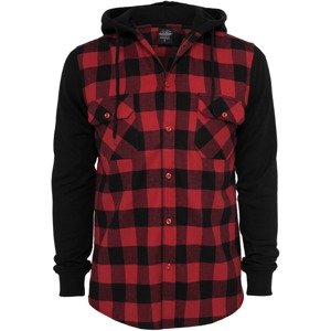 Urban Classics Košeľa  červená / čierna
