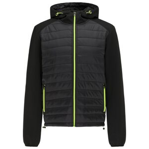 Mo SPORTS Prechodná bunda  neónovo zelená / čierna