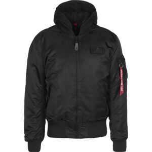 ALPHA INDUSTRIES Prechodná bunda 'MA-1 ZH'  tmavočervená / čierna / biela