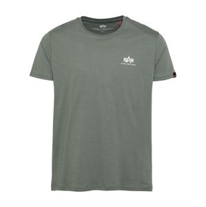 ALPHA INDUSTRIES Tričko  žltá / kaki / čierna / biela