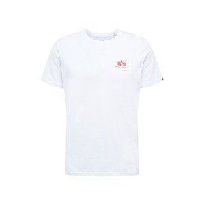 ALPHA INDUSTRIES Tričko  červená / čierna / biela