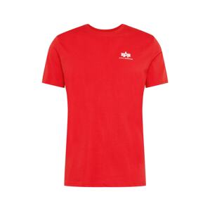 ALPHA INDUSTRIES Tričko  červená / biela