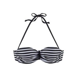 VENICE BEACH Bikinový top  čierna / biela