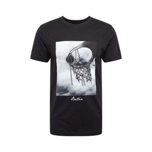 Mister Tee Tričko 'Ballin 2.0'  tmavosivá / čierna / biela
