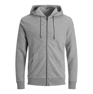 Jack & Jones Plus Tepláková bunda  sivá melírovaná