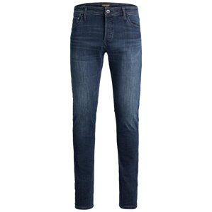 Jack & Jones Plus Džínsy 'Glenn'  tmavomodrá