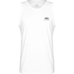 ALPHA INDUSTRIES Tričko  čierna / biela