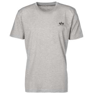 ALPHA INDUSTRIES Tričko  sivá / čierna
