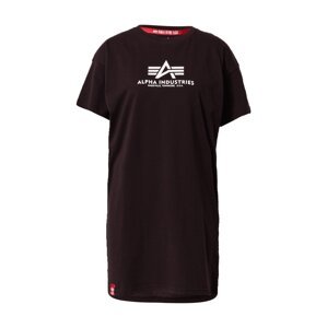 ALPHA INDUSTRIES Tričko  čierna / biela