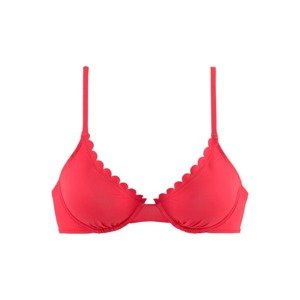 LASCANA Bikinový top 'Scallop'  červená