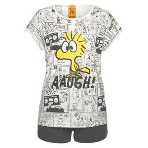 PEANUTS Kraťasy  žltá / sivá / biela