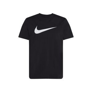 Nike Sportswear Tričko 'Swoosh'  čierna / biela