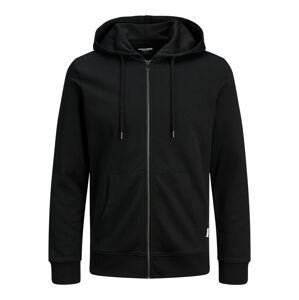Jack & Jones Plus Tepláková bunda  čierna