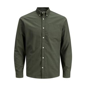 JACK & JONES Košeľa 'JJEOxford'  kaki